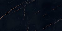 Luxurious dark marble texture with elegant copper veins on black background, natural stone pattern for interior design and architecture projects.
