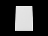 Blank white rectangular card isolated on transparent background, ready for mockup, stationery, print on demand, clipart, and T-shirt design use.