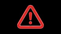 Red warning triangle sign with exclamation mark, isolated on transparent background. Ready for stickers, clipart, t-shirt design, print on demand, and sublimation projects.
