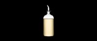 Glass oil bottle with pouring spout isolated on transparent background, ready for culinary design projects, cooking blogs, recipe graphics, restaurant menus, food packaging, and kitchen-related digital content.