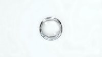 Clear glass bowl filled with water, isolated on white background, suitable for product design, packaging mockups, and commercial applications.