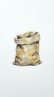 Mesh bag filled with fresh potatoes isolated on white background, ready for grocery store packaging, farmers market displays, and food retail design projects.