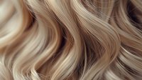 Luxurious blonde hair with golden highlights flowing in soft waves, showcasing healthy shine and natural movement for beauty and haircare concepts.