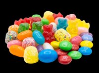 Colorful assorted gummy candies and jelly sweets isolated on transparent background, ready for clipart, print-on-demand, sublimation, t-shirt designs, stickers, and digital crafts.