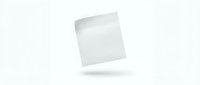 Blank white square card tilted in mid-air with soft shadow on light background, isolated for mockup, branding, and design presentations.