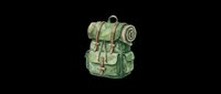Vintage military backpack with rolled sleeping bag, isolated on transparent background. Ready for t-shirt designs, clipart, stickers, print-on-demand products, and sublimation projects.