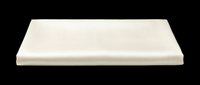 Cream-colored rectangular foam or memory foam pad isolated on transparent background, ready for t-shirt designs, sublimation, print-on-demand products, stickers, and clipart applications.