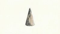 Isolated cone shape with weathered stone texture on neutral background, suitable for design projects, overlays, and digital compositions.