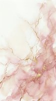Pink and gold marble watercolor texture with delicate veins, soft blush tones, and glitter accents for luxury backgrounds and wedding designs.