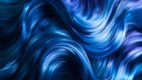 Luminous flowing waves in deep blue and purple create dynamic abstract background with glowing curved lines and smooth gradients. Suitable for modern design projects.