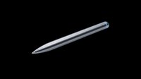 Sleek gray stylus pen isolated on transparent background, ready for digital design, t-shirt graphics, clipart, stickers, and print-on-demand products.