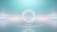 Young woman with fair complexion, wearing casual attire, meditating in serene environment with glowing energy circle above, representing spiritual awakening and mindfulness practice for wellness content.