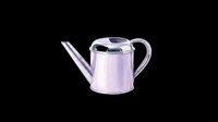 Lavender watering can with spout and handle, isolated on transparent background. Ready for clipart, t-shirt design, stickers, print-on-demand products, and sublimation projects.