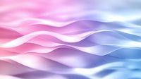 Smooth flowing waves in pink and blue gradient colors create dreamy abstract background with soft light effect, suitable for modern design projects and presentations.
