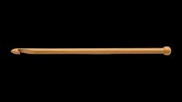 Wooden knitting needle or crochet hook isolated on transparent background, ready for crafting, textile design, and print-on-demand projects.