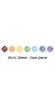 Seven chakra symbols in circular containers representing root, sacral, solar plexus, heart, throat, third eye, and crown energy centers. Isolated design for wellness, spirituality, and holistic healing applications.