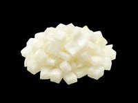 Diced onions isolated on transparent background, ready for culinary design, recipe graphics, food packaging, cooking blogs, restaurant menus, and print-on-demand kitchen products.