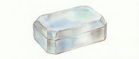 Clear glass or acrylic storage box with rounded corners, isolated on white background. Suitable for product mockups, packaging design, and organizational product presentations.
