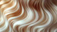 Flowing waves of blonde and caramel hair strands create dynamic pattern with soft highlights and shadows. Natural wavy texture forms abstract curved lines.
