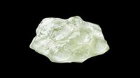 Translucent pale green mineral or crystal cluster isolated on transparent background, ready for design use in t-shirts, clipart, stickers, sublimation and print-on-demand products.
