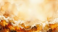 Warm autumn watercolor background with golden orange and brown tones, soft texture, and copy space for text or design projects.