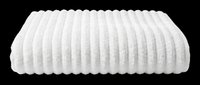 Soft white ribbed pillow isolated on transparent background, ready for t-shirt design, clipart, stickers, print-on-demand products and sublimation projects.