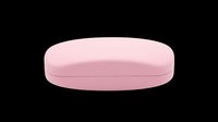 Pink oval cosmetic case or jewelry box isolated on transparent background, ready for t-shirt design, clipart, stickers, sublimation and print-on-demand products.