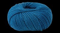 Blue yarn ball isolated on transparent background, ready for crafting, knitting projects, design elements, t-shirt designs, stickers, and print-on-demand products.