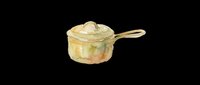 Watercolor cooking pot with lid and handle, isolated on transparent background, ready for culinary designs, recipe graphics, kitchen clipart, t-shirt designs, and print-on-demand products.