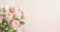 Soft pink roses bouquet on pastel background for romantic occasions, weddings, valentines day celebrations and floral arrangements.