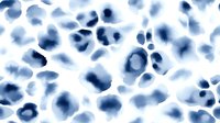 Abstract watercolor navy blue splotches and spots on white background, creating organic pattern for textile design, stationery, or digital backgrounds.