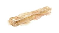 Isolated wooden log with natural grain texture and weathered appearance on white background, suitable for design projects and educational materials.