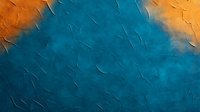 Abstract textured background with deep turquoise blue center transitioning to vibrant orange edges, featuring dynamic brushstrokes and layered paint effects.