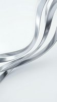 Abstract silver metallic curves flowing on light gray background creating elegant modern design for business presentations and corporate branding.