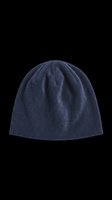 Navy blue knit beanie hat isolated on transparent background, ready for stickers, print on demand, T-shirt design, clipart, and sublimation projects.
