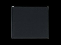 Black hardcover photo album isolated on transparent background, ready for stickers, clipart, print on demand, T-shirt design, and sublimation projects.