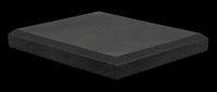 Black orthopedic memory foam mattress isolated on transparent background, ready for e-commerce, product mockups, furniture design, print-on-demand, and digital marketing materials.