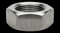 Stainless steel hex nut isolated on transparent background, ready for T-shirt design, clipart, stickers, print on demand, and sublimation projects.