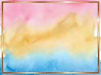 Watercolor gradient background with pink, yellow, and blue hues, featuring soft blended transitions. Isolated on white, ready for design projects, presentations, and creative layouts.