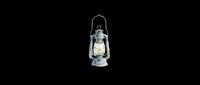 Vintage metal oil lantern with glass panels and burning flame isolated on transparent background, ready for t-shirt design, clipart, stickers, and print-on-demand products.