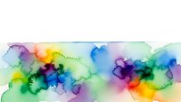 Vibrant watercolor paint blending in rainbow spectrum with organic flowing shapes and soft edges on white background for creative design projects.