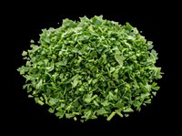 Chopped fresh green parsley herb pile isolated on transparent background, ready for food design, stickers, print on demand, T-shirts, and clipart use.