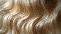 Luxurious wavy blonde hair texture with natural highlights and flowing curves creates elegant background pattern for beauty and fashion designs.