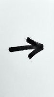 Black hand-drawn arrow pointing right on white background, isolated design element for web, print, and graphic projects.