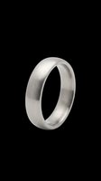 Brushed silver wedding band isolated on transparent background, ready for jewelry design, e-commerce, print-on-demand products, and digital marketing materials.
