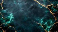 Luxurious dark teal marble texture with golden veins and cracks creating elegant natural stone pattern for premium design projects and backgrounds.