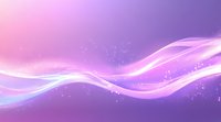 Glowing pink and purple waves with sparkles flow across gradient background creating magical ethereal effect for abstract design projects and presentations.