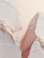 Abstract marble texture in soft pink and white tones with natural stone patterns and cracks creating an elegant minimalist composition for luxury design projects.