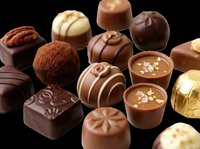 Assorted gourmet chocolate candies and truffles isolated on transparent background, ready for T-shirt design, stickers, clipart, print on demand, and sublimation projects.