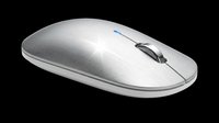 Sleek silver wireless computer mouse isolated on transparent background, ready for tech, office, and gadget design projects, stickers, and print on demand.